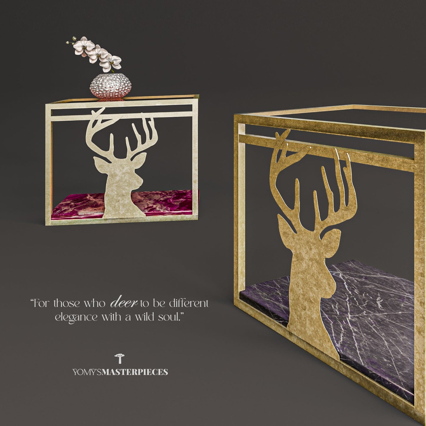 Masterpiece No.23 - The Side Table – Luxury handcrafted Side Table by Yomy's Masterpieces
