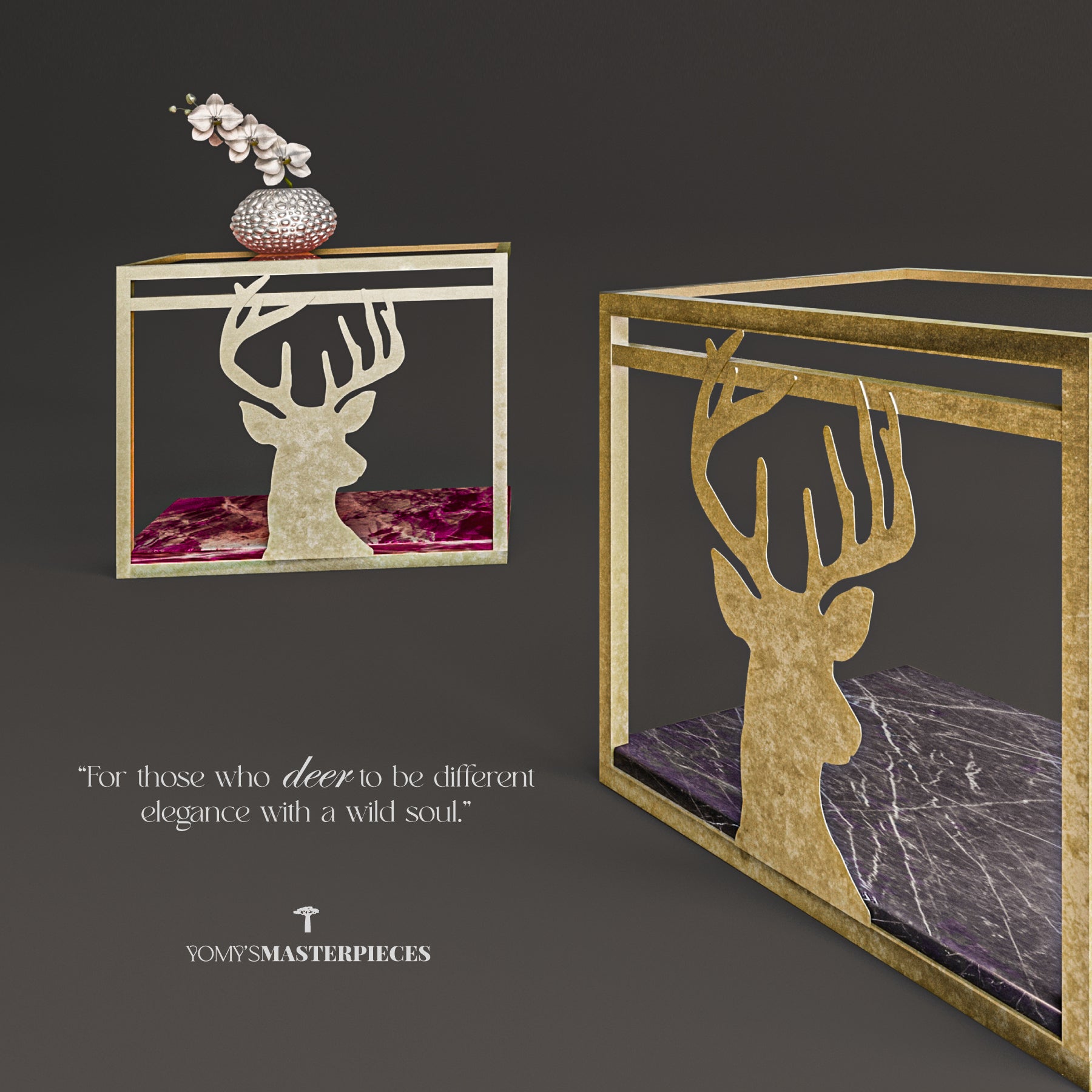 Masterpiece No.23 - The Side Table – Luxury handcrafted Side Table by Yomy's Masterpieces