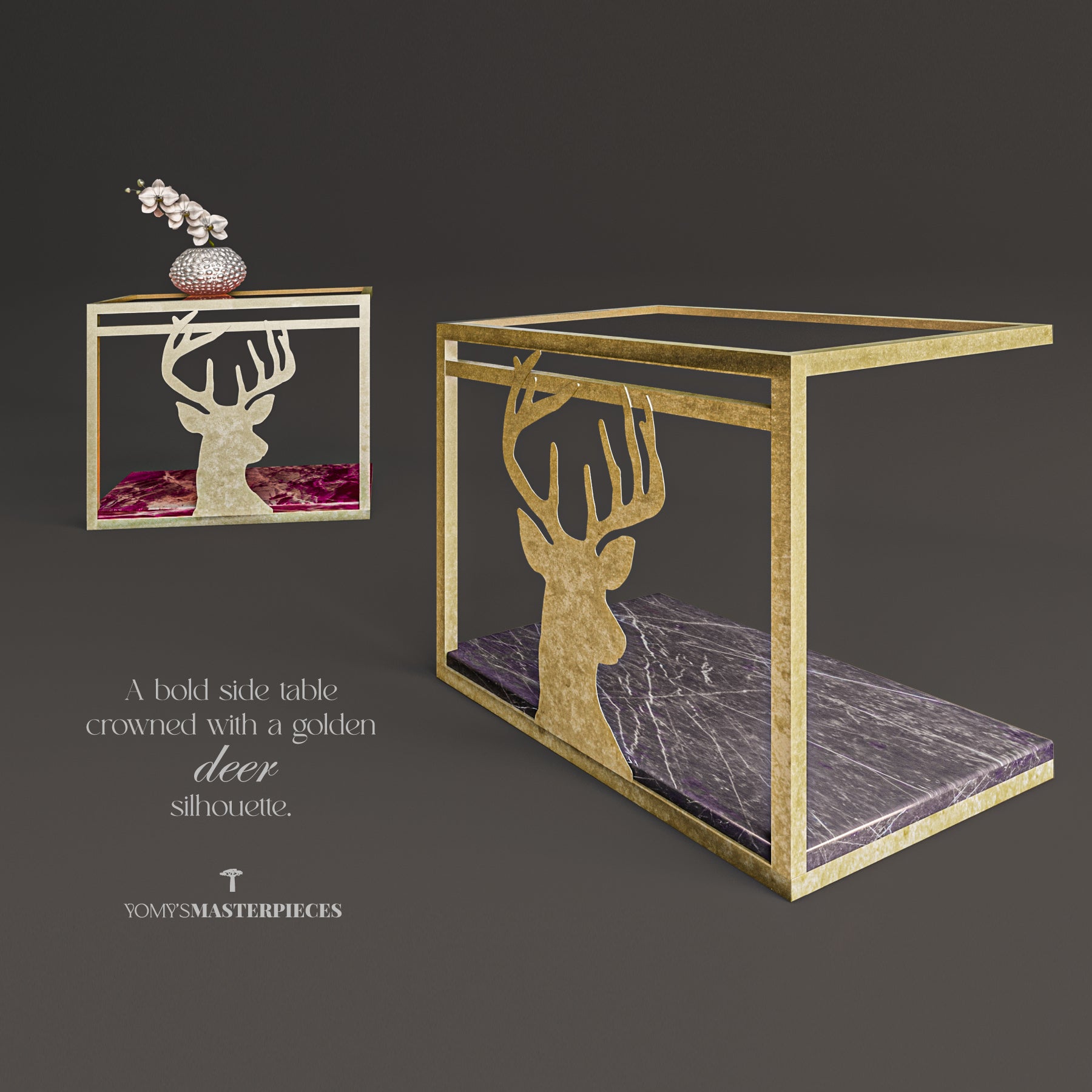 Masterpiece No.23 - The Side Table – Luxury handcrafted Side Table by Yomy's Masterpieces