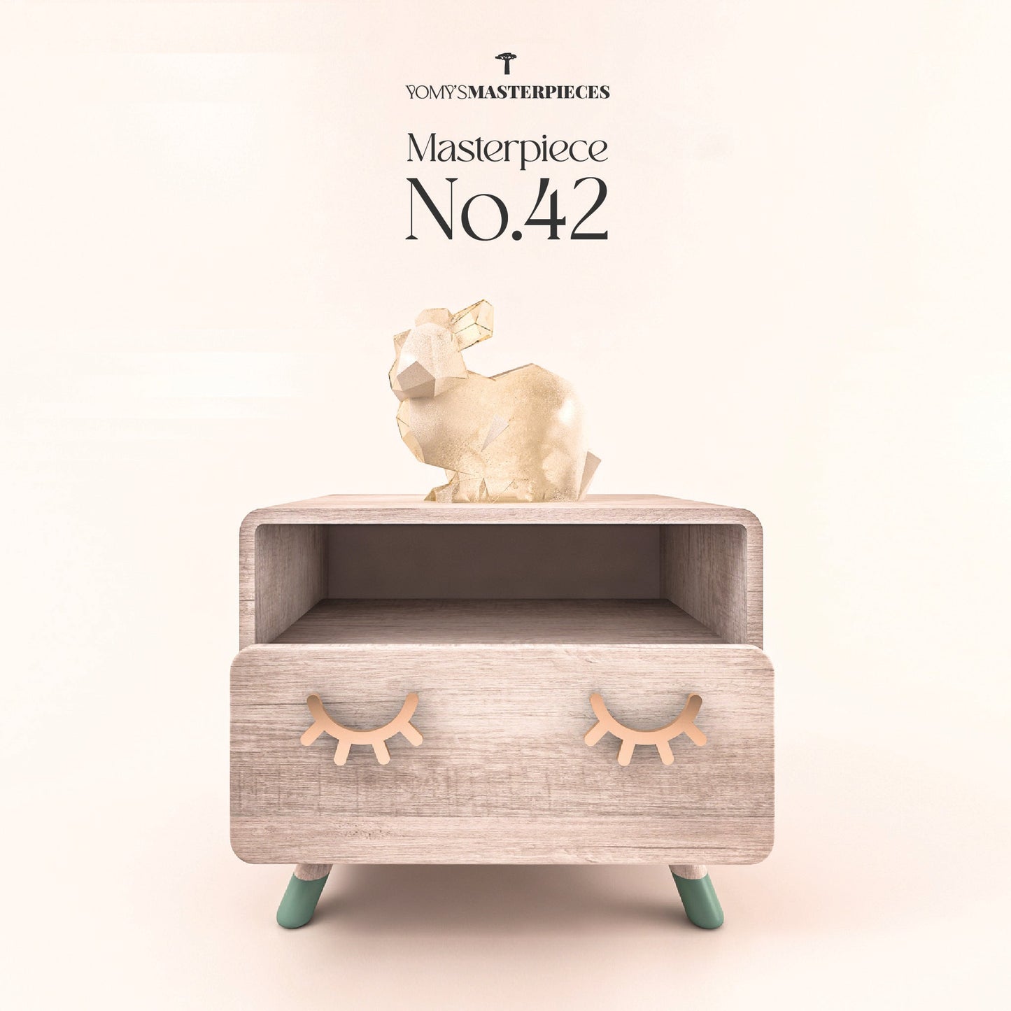 Masterpiece No.42 - NOOM Nightstand – Luxury handcrafted Nightstand by Yomy's Masterpieces