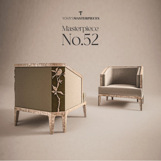 Masterpiece No.52 – Luxury handcrafted Armchair by Yomy's Masterpieces