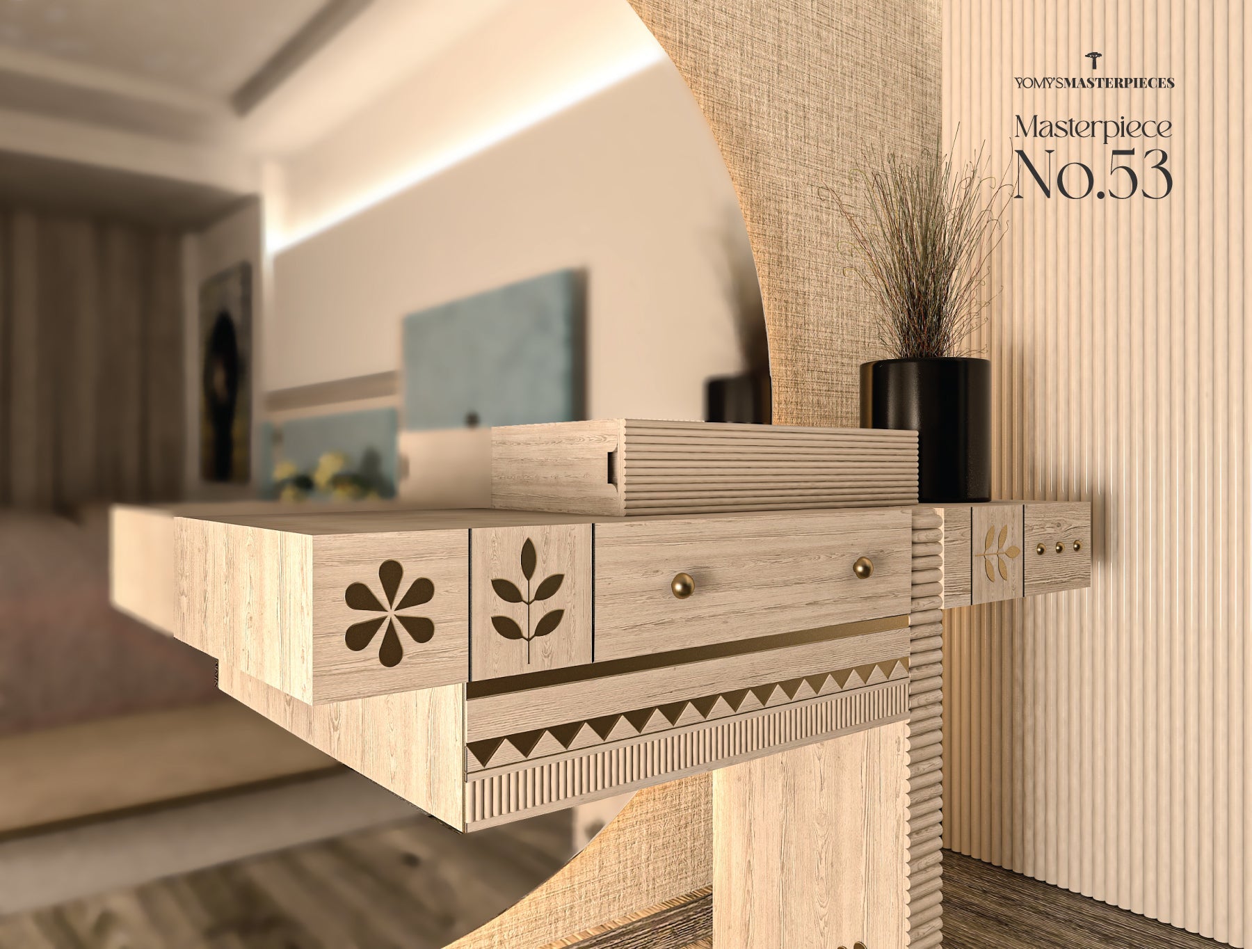Masterpiece No.53 – Luxury handcrafted dresser by Yomy's Masterpieces