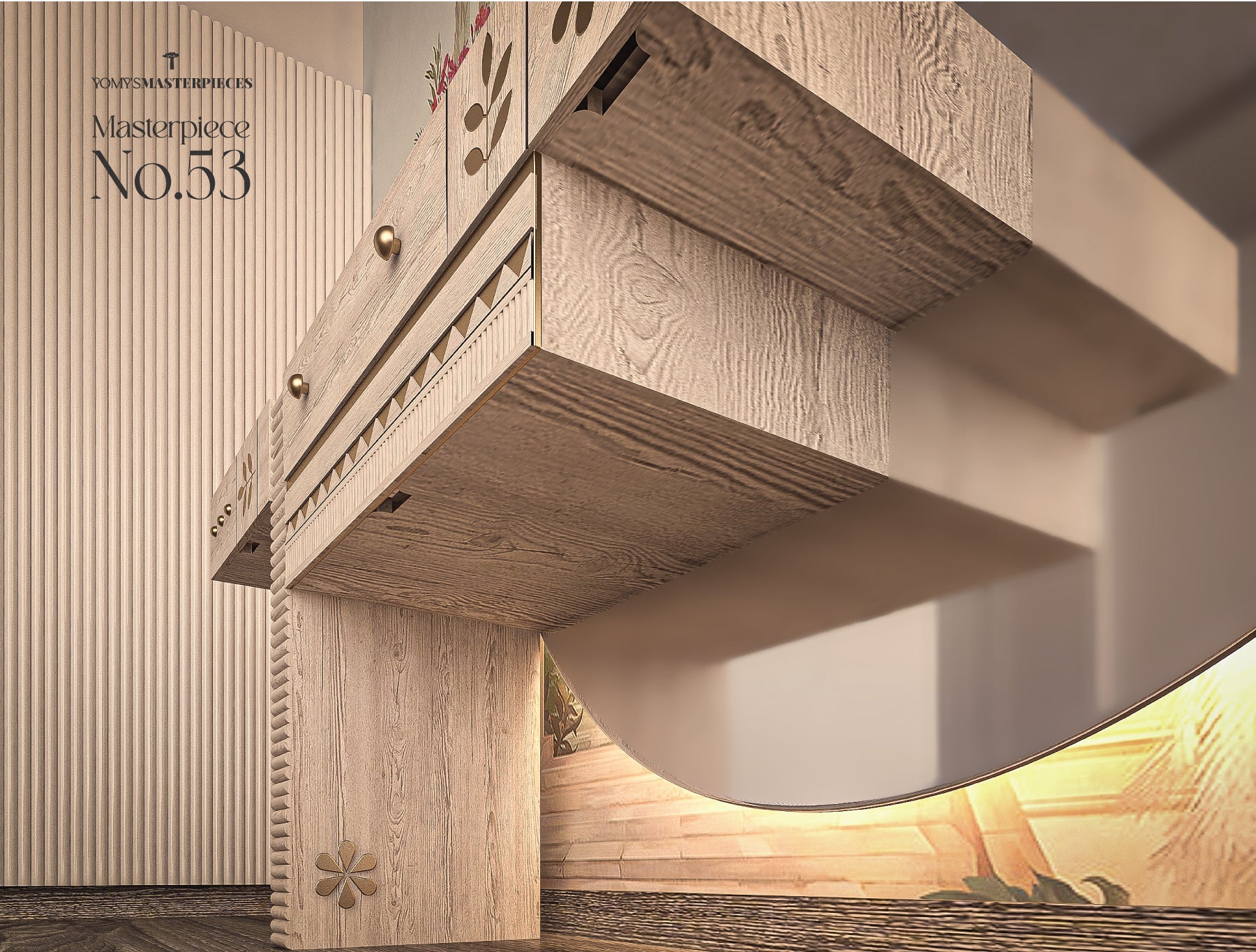 Masterpiece No.53 – Luxury handcrafted dresser by Yomy's Masterpieces