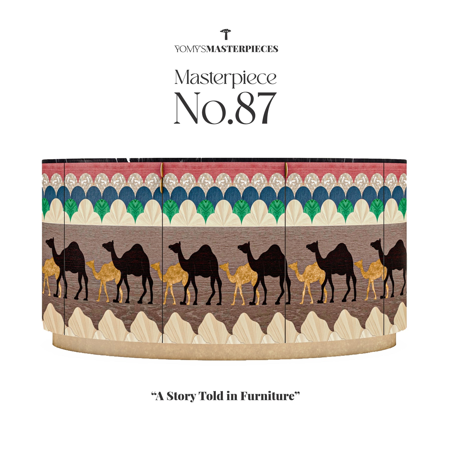 Masterpiece No.87 - The Caravan Buffet – Luxury handcrafted Sideboard by Yomy's Masterpieces