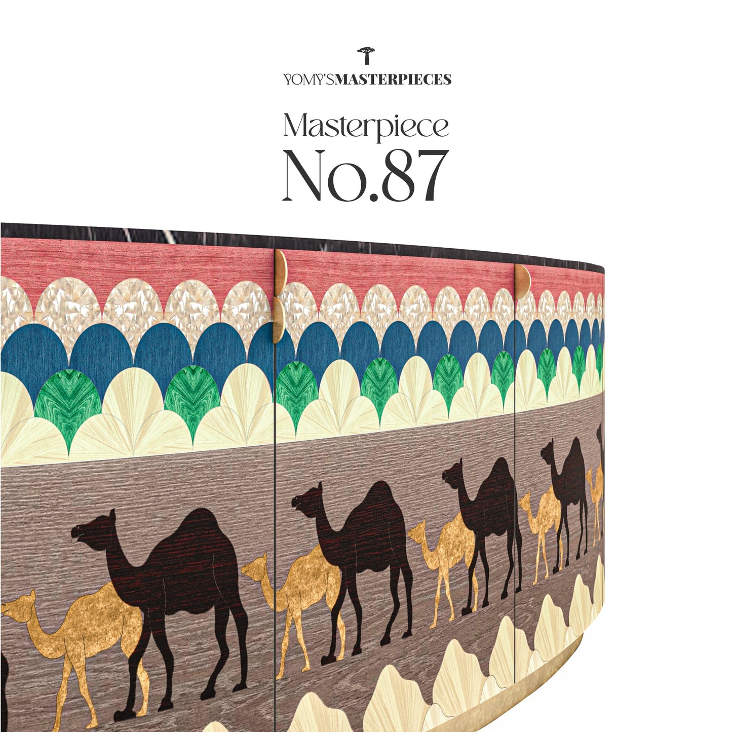 Masterpiece No.87 - The Caravan Buffet – Luxury handcrafted Sideboard by Yomy's Masterpieces