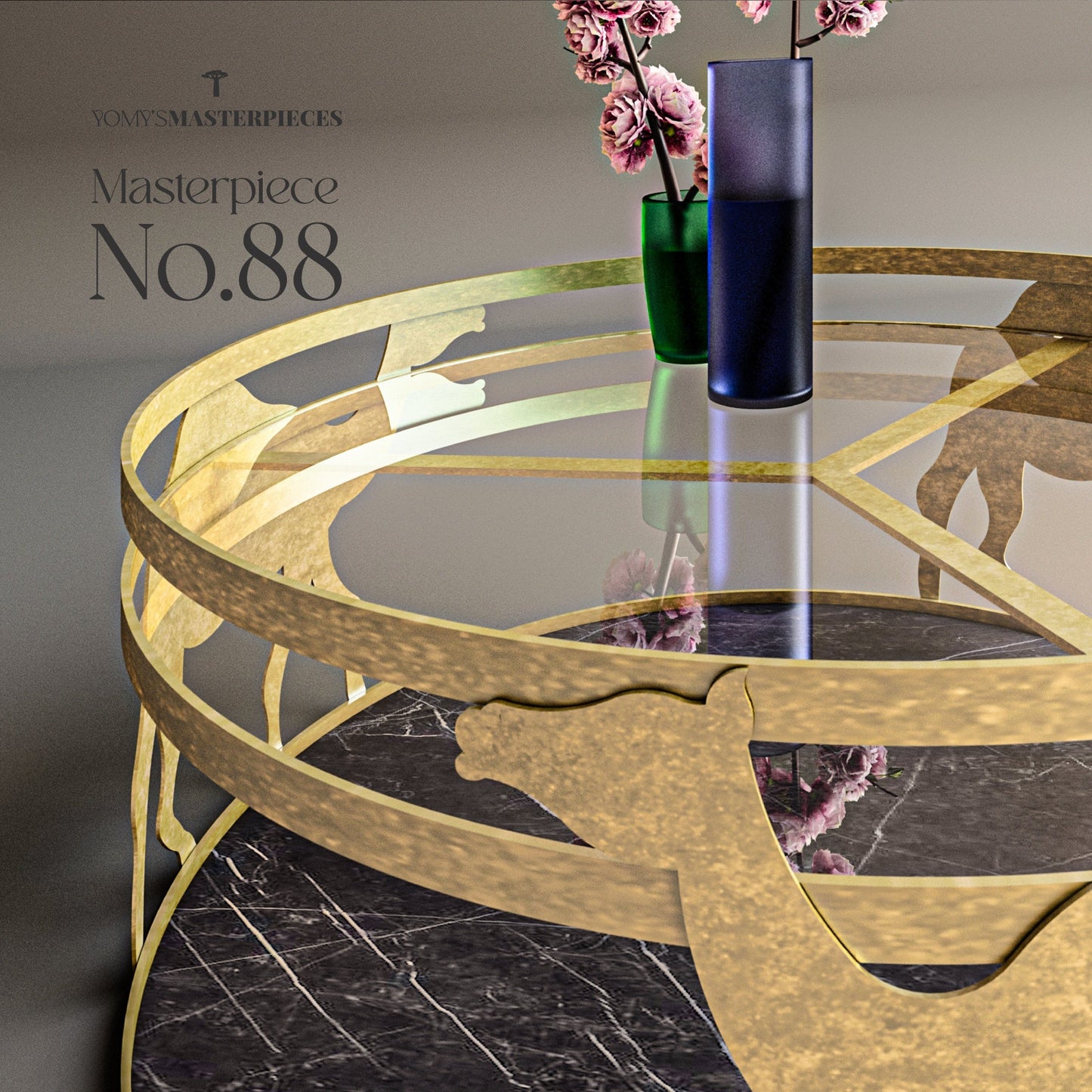 Masterpiece No.88 - The Caravan Center Table – Luxury handcrafted Center table by Yomy's Masterpieces