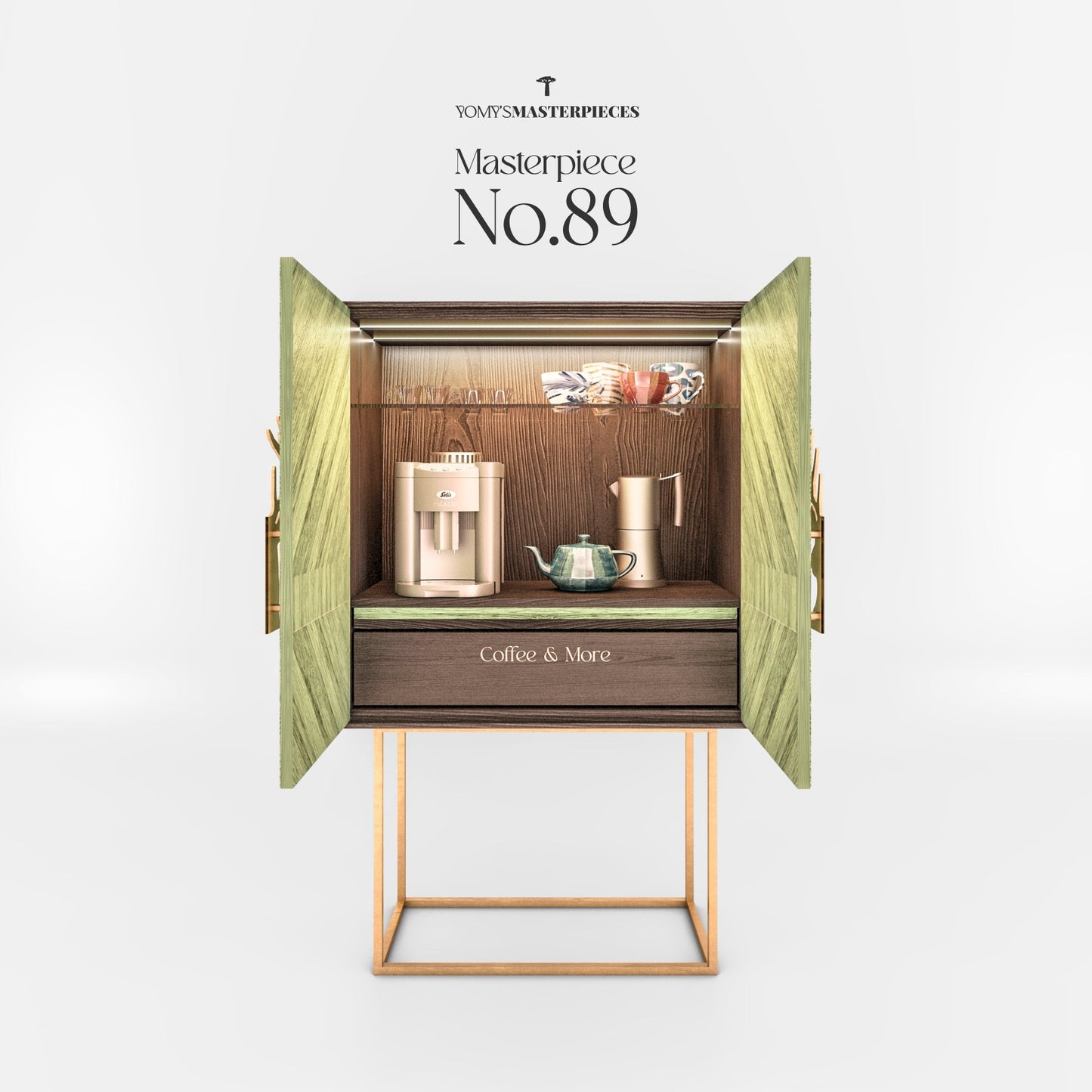 Masterpiece No.89 - The Coffee Cabinet – Luxury handcrafted Cabinet by Yomy's Masterpieces
