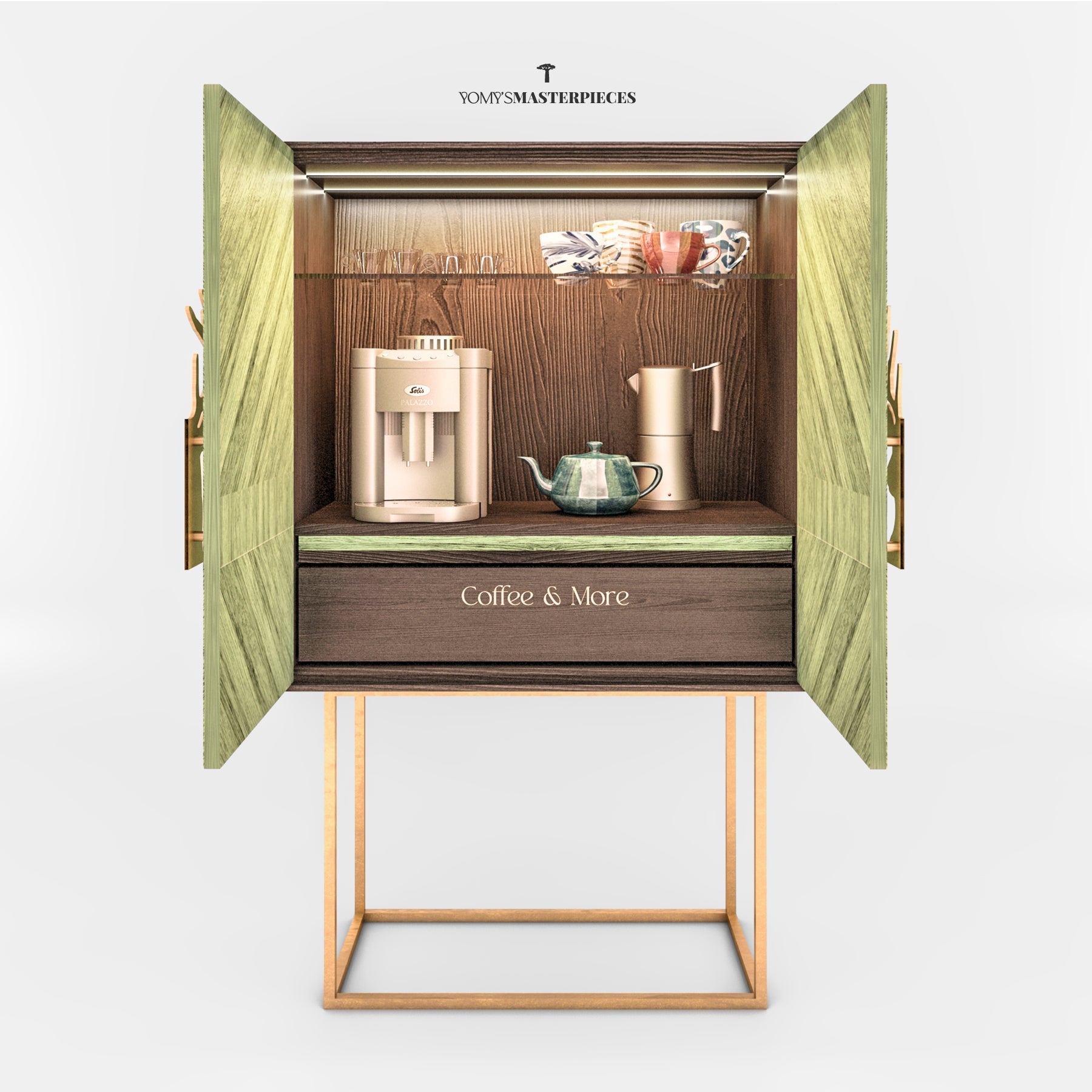 Masterpiece No.89 - The Coffee Cabinet – Luxury handcrafted Cabinet by Yomy's Masterpieces