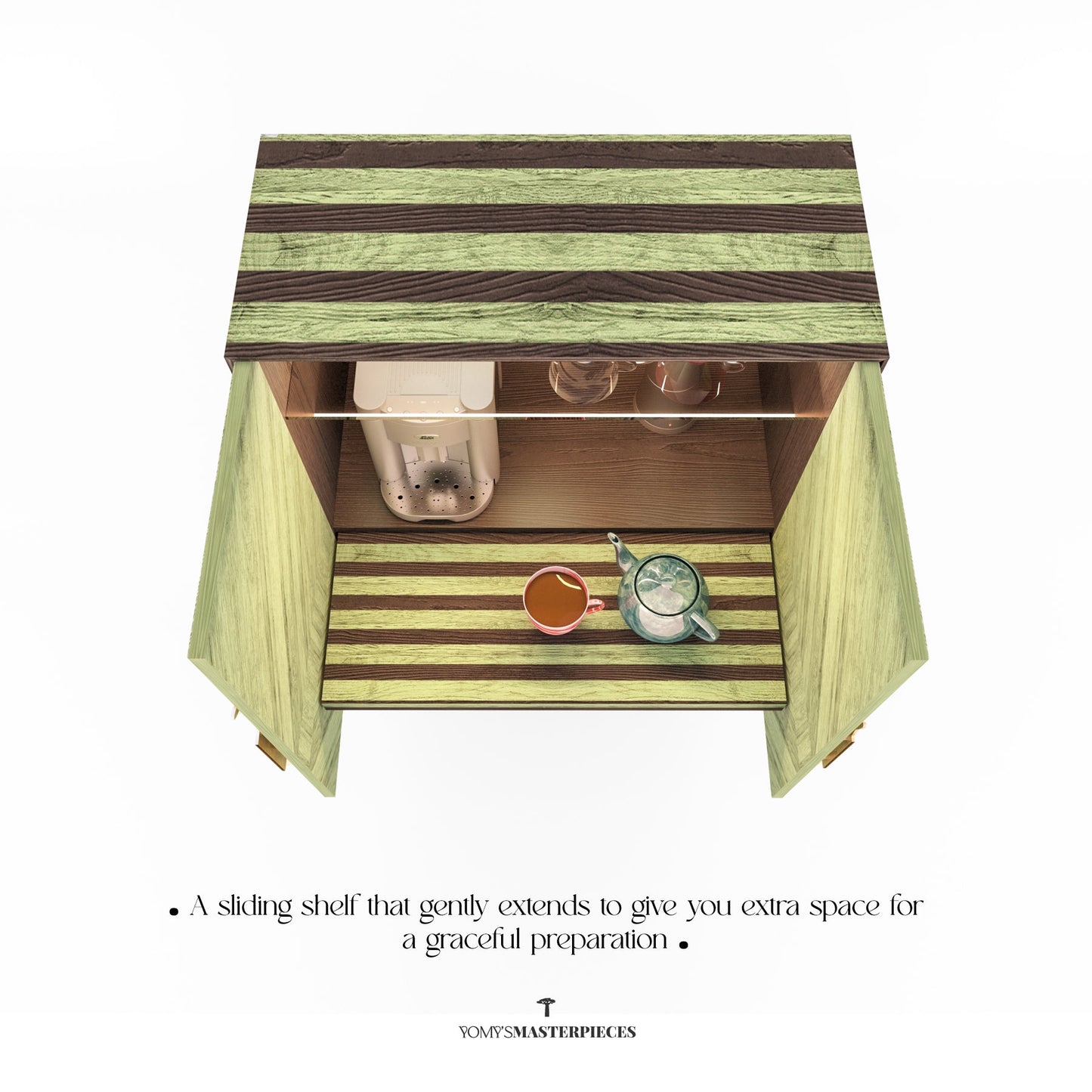 Masterpiece No.89 - The Coffee Cabinet – Luxury handcrafted Cabinet by Yomy's Masterpieces