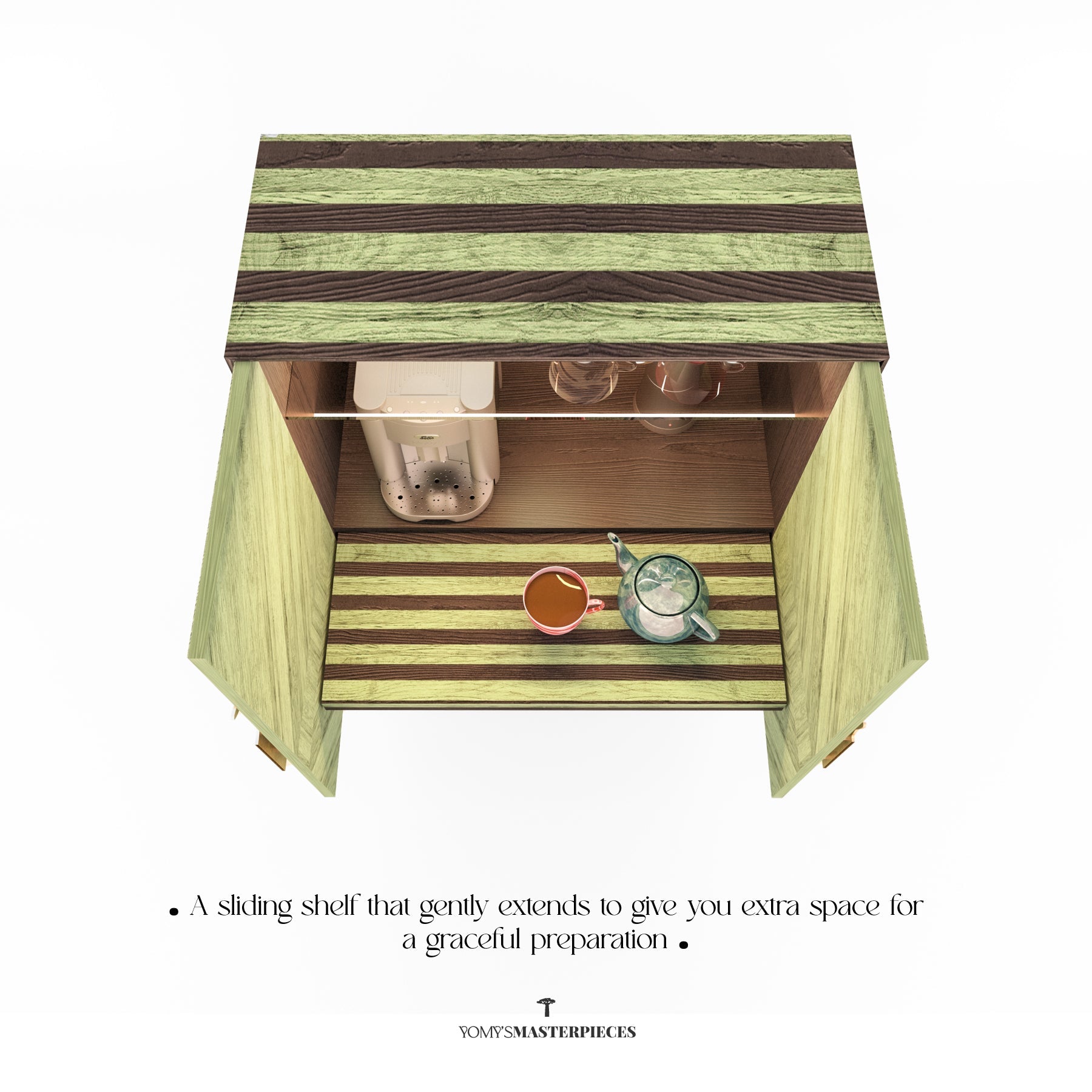 Masterpiece No.89 - The Coffee Cabinet – Luxury handcrafted Cabinet by Yomy's Masterpieces