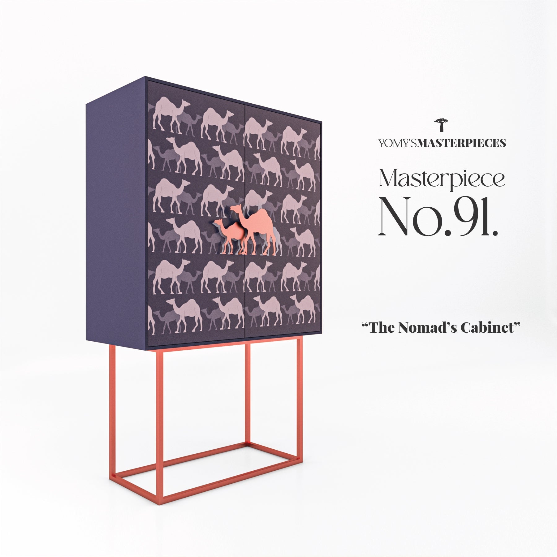 Masterpiece No.91 - The Nomad's Cabinet – Luxury handcrafted Cabinet by Yomy's Masterpieces