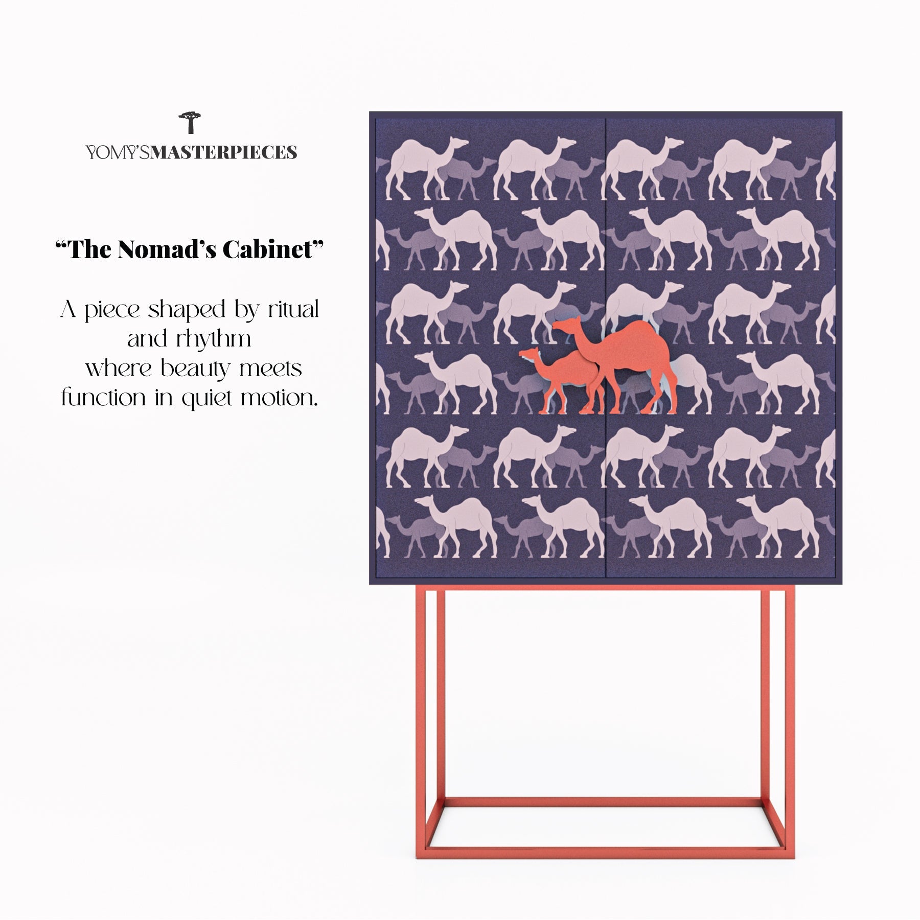 Masterpiece No.91 - The Nomad's Cabinet – Luxury handcrafted Cabinet by Yomy's Masterpieces