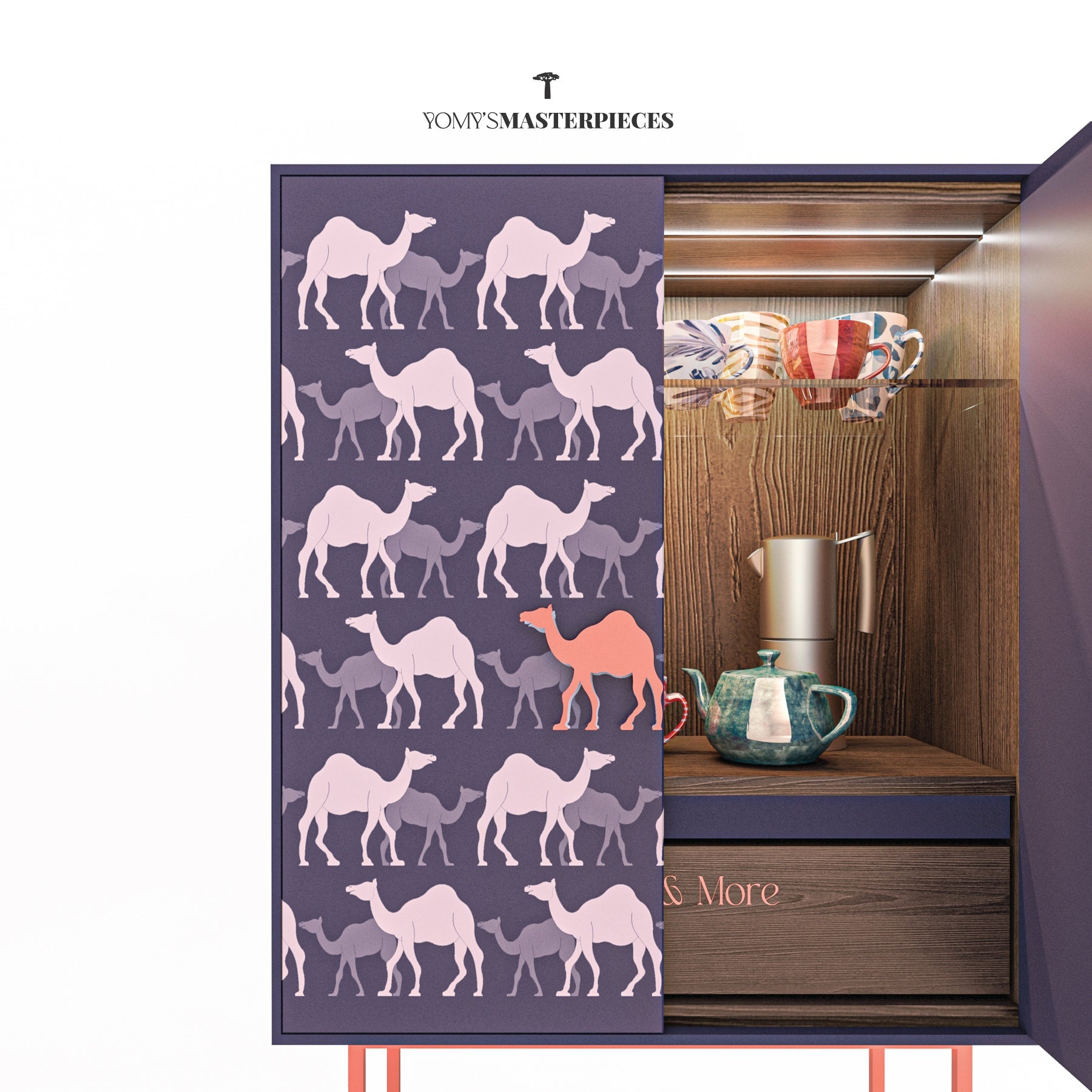 Masterpiece No.91 - The Nomad's Cabinet – Luxury handcrafted Cabinet by Yomy's Masterpieces