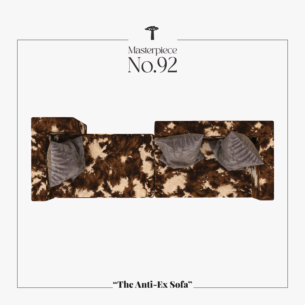 Masterpiece No.92 - The Anti - Ex Sofa – Luxury handcrafted Sofa by Yomy's Masterpieces